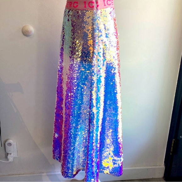 New ICEBERG Shimmering Sequin Midi Skirt - new with tags - EU 40 (Size 6) - Picture 6 of 11